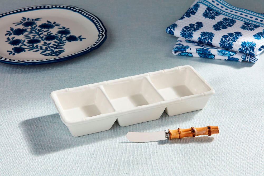 Bamboo Triple Tidbit by Mud Pie