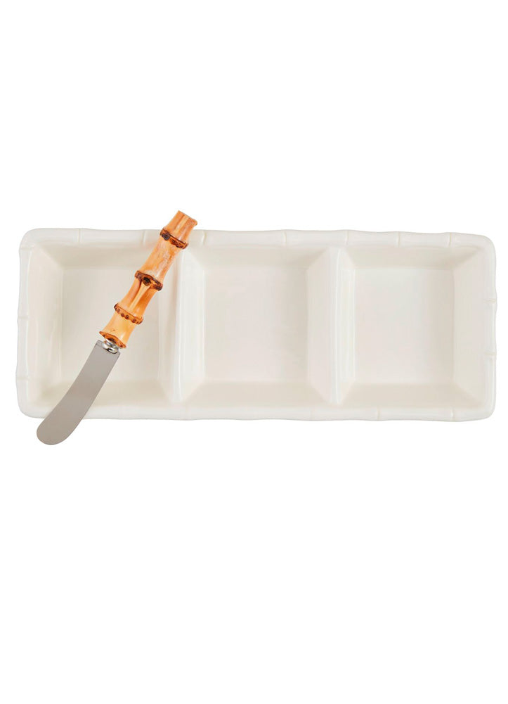Bamboo Triple Tidbit by Mud Pie