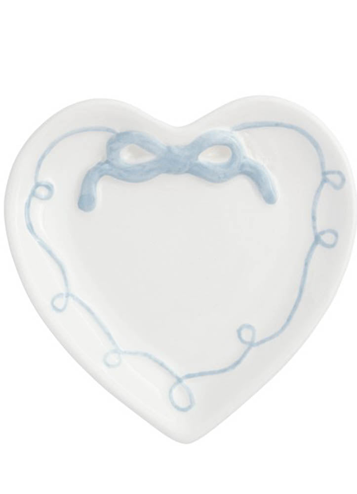 Heart Bow Ring Dish by Mud Pie