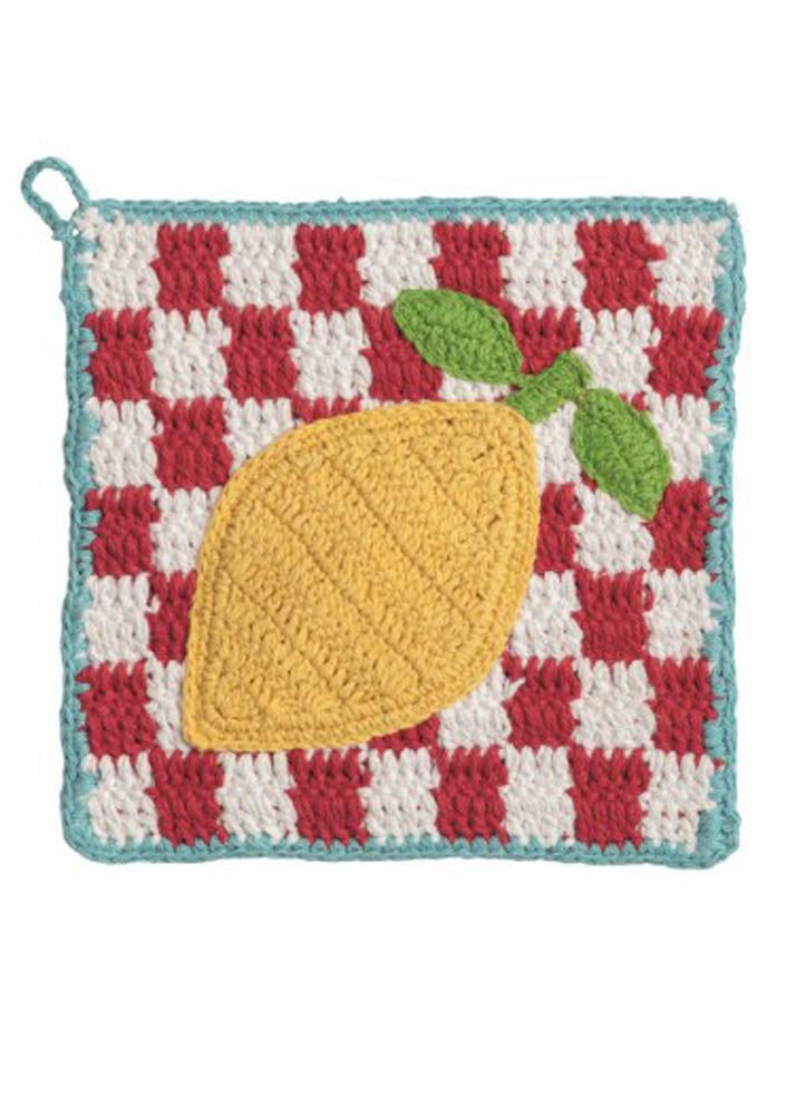 Lemon Crochet Trivet by Mud Pie