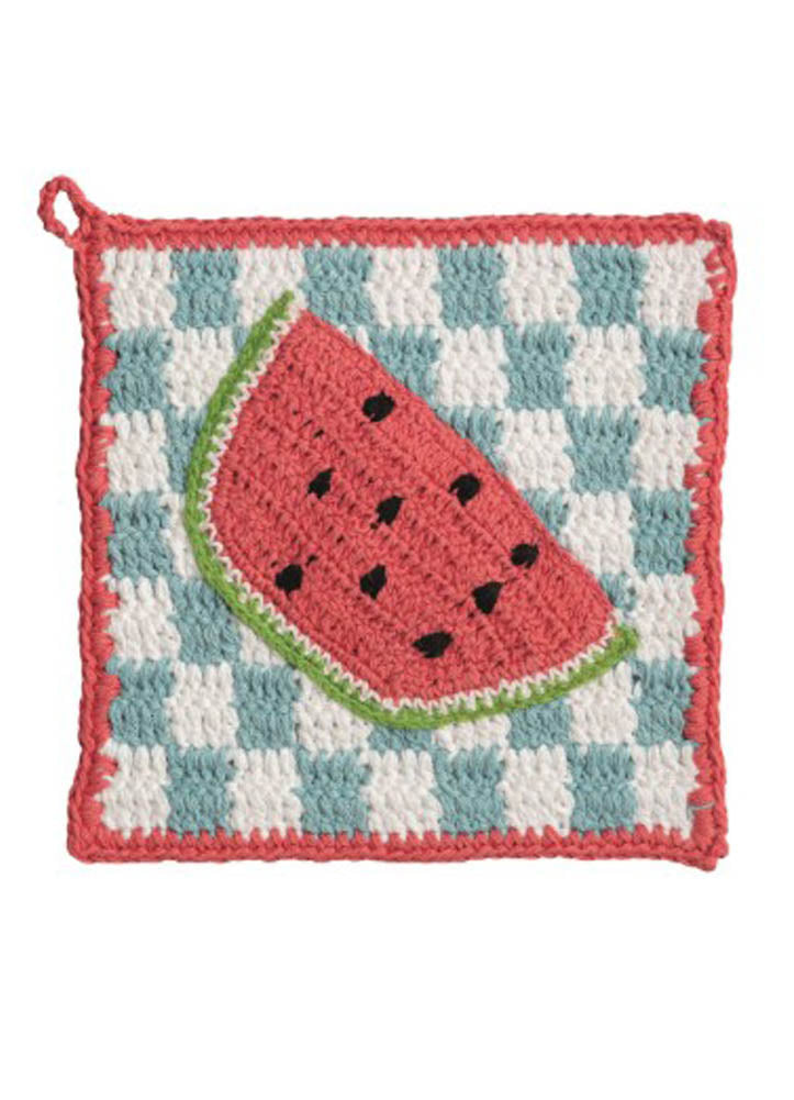 Watermelon Crochet Trivet by Mud Pie