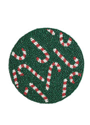 Candy Cane Beaded Trivet by Mud Pie
