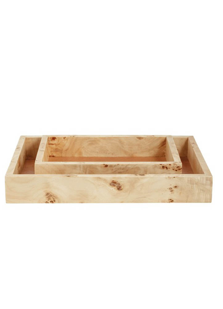 Burl Wood Tray by Mud Pie
