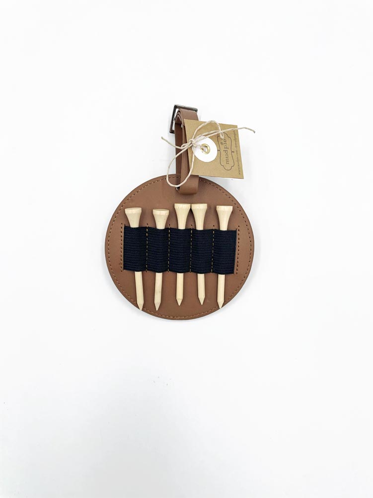Golf Cart Needlepoint Bag Tag by Mud Pie