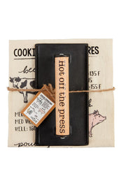 Grill Press and Towel by Mud Pie