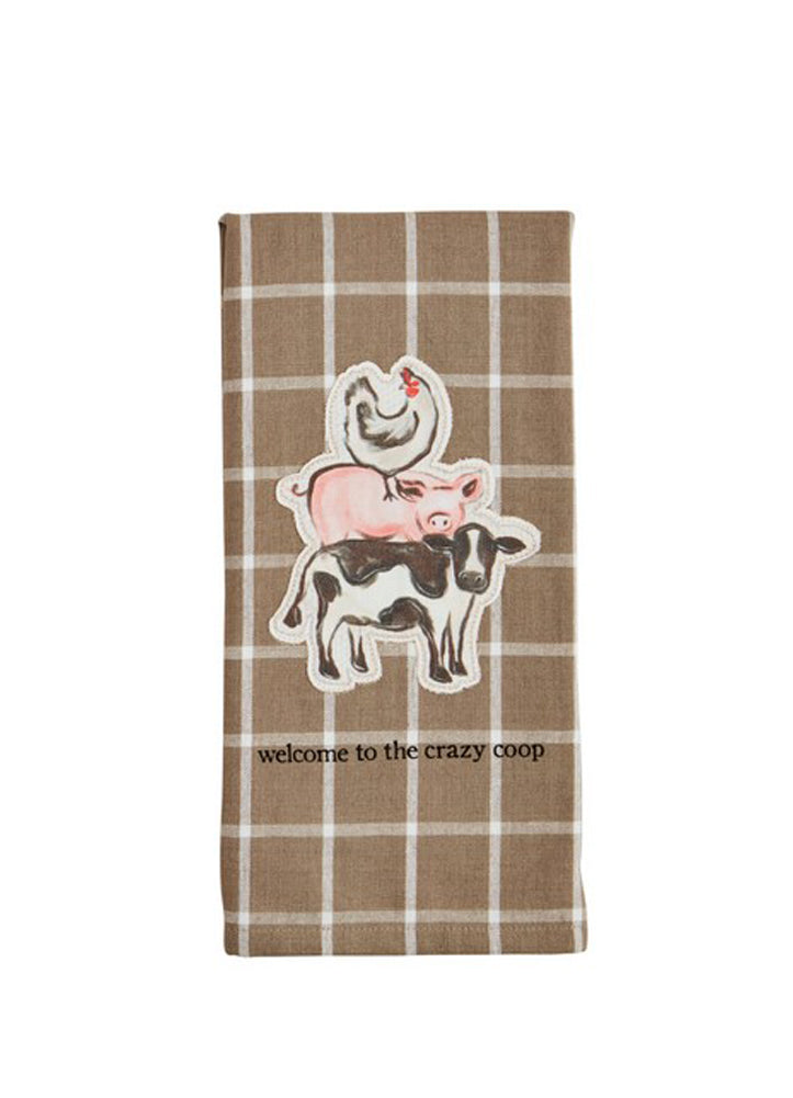 Coop Canvas Patch Towel by Mud Pie
