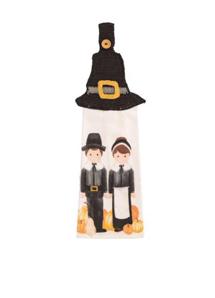 Hat Thanksgiving Hanging Towel by Mud Pie