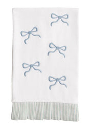 Bow Pleated Edge Towel by Mud Pie