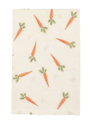 Embroidered Carrots Towel by Mud Pie