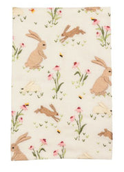 Embroidered Bunny Floral Towel by Mud Pie
