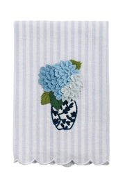 Hydrangea Topiary Tea Towel by Mud Pie