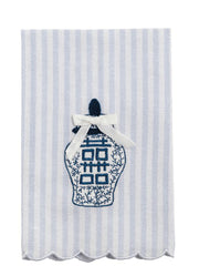 Jinger Jar Topiary Tea Towel by Mud Pie