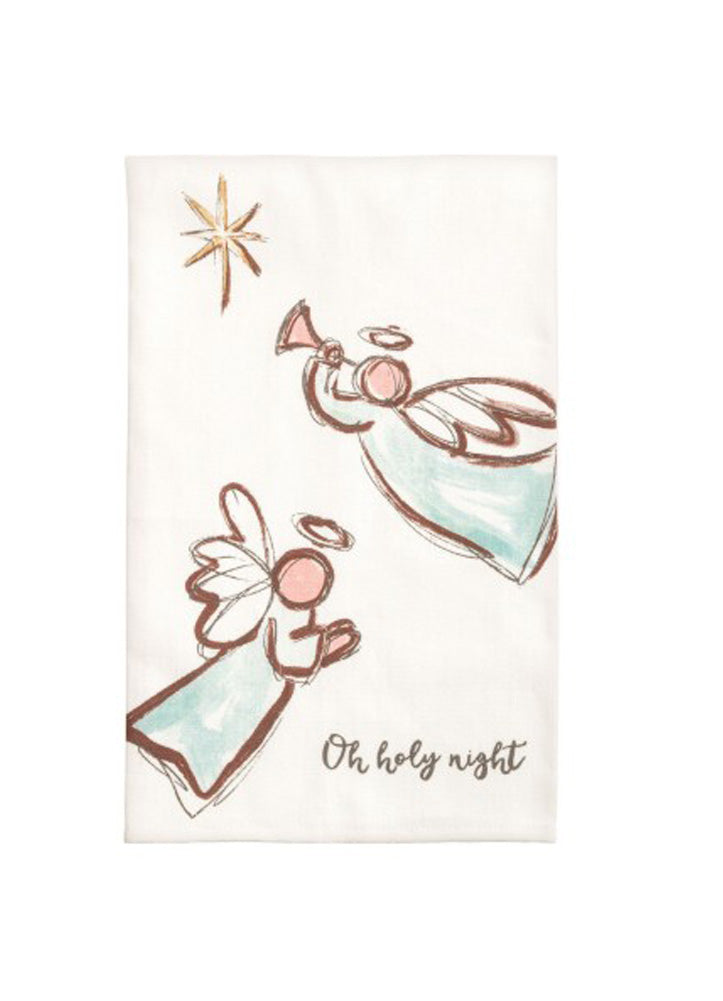 Angels Printed Towel by Mud Pie