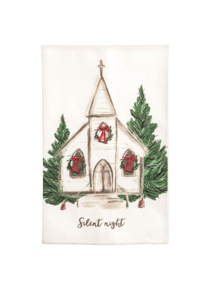 Church Printed Towel by Mud Pie