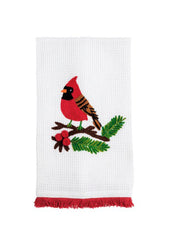 Cardinal Waffle Towel by Mud Pie