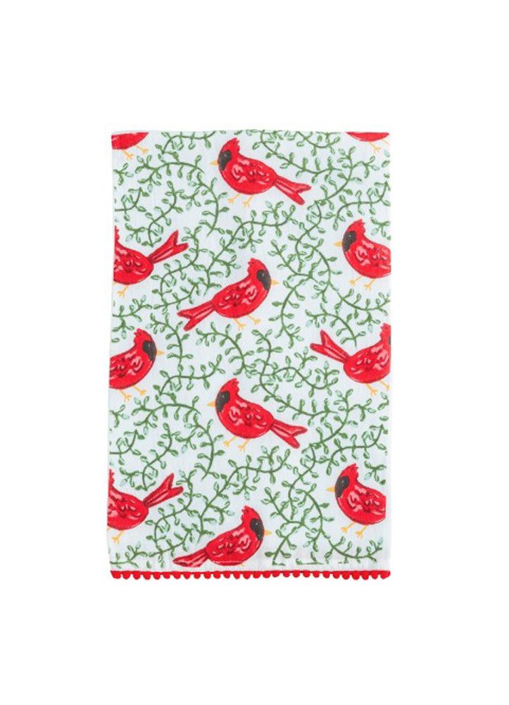 All Over Cardinal Cotton Towel by Mud Pie