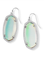 Elle Earring Rhod Dichroic Glass by Kendra Scott