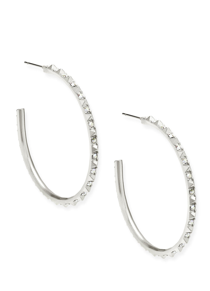 Veronica Earring Rhodium Iridescent Crystal by Kendra Scott