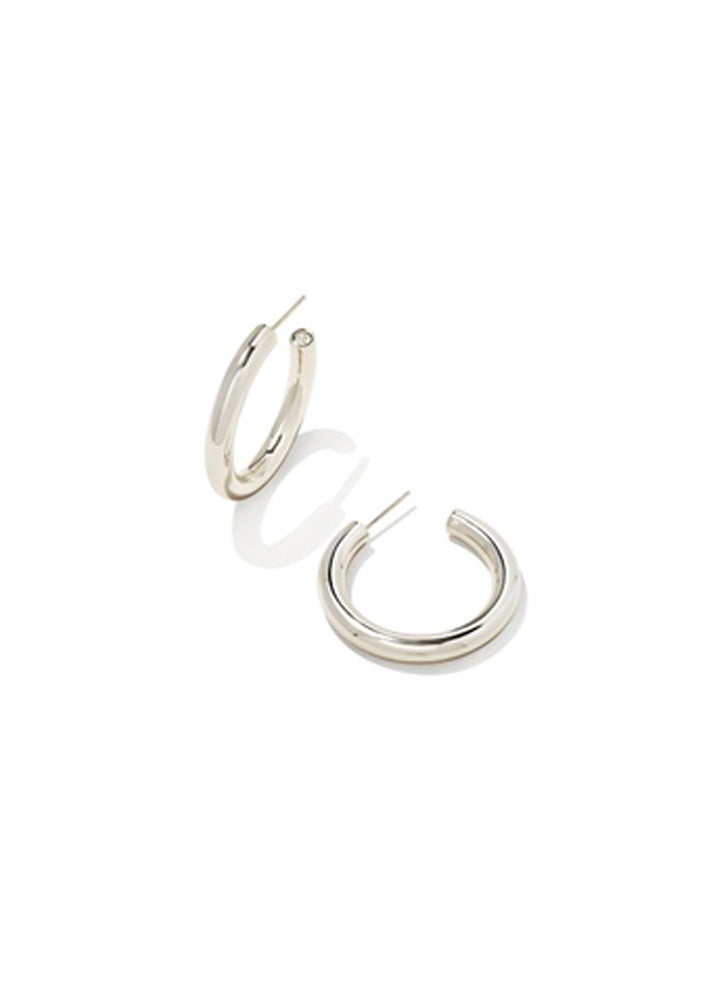 Colett Hoop Earring Rhod Metal by Kendra Scott