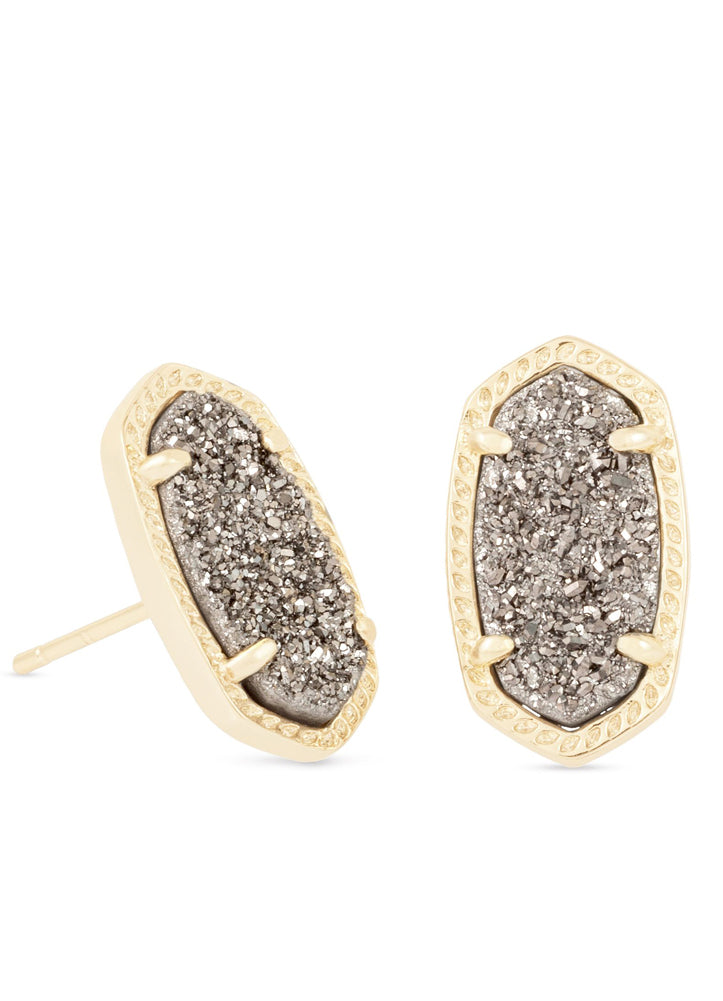 Ellie Stud Earring Gld Plat Drusy by Kendra Scott