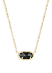 Elisa Sht Pen Neck Gold Blk by Kendra Scott