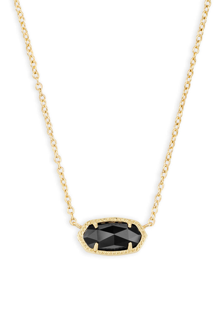 Elisa Sht Pen Neck Gold Blk by Kendra Scott