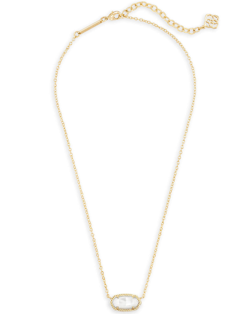 Elisa Sht Pend Neck Gld Ivy Mop by Kendra Scott