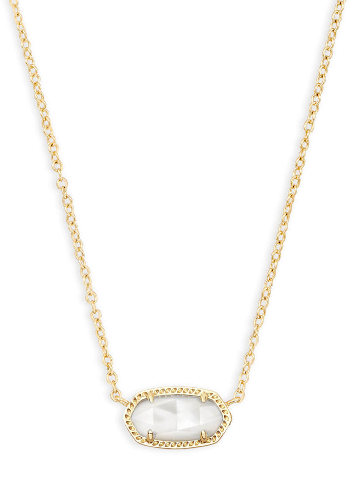 Elisa Sht Pend Neck Gld Ivy Mop by Kendra Scott