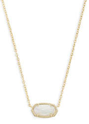 Elisa Neck Gld Wht Opal by Kendra Scott