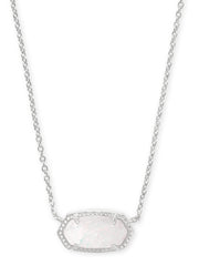 Elisa Neck Rhod White Opal by Kendra Scott