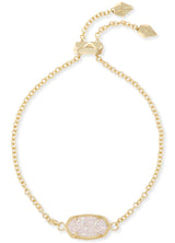Elaina Bracelet Gold Irid Drusy by Kendra Scott