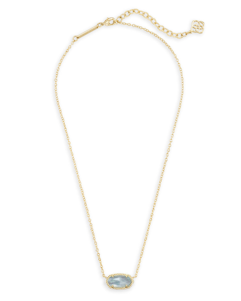 Elisa Nck Gold Light Blue Ill by Kendra Scott