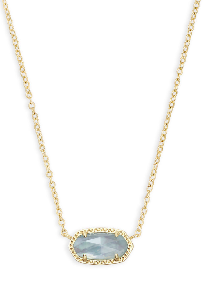Elisa Nck Gold Light Blue Ill by Kendra Scott
