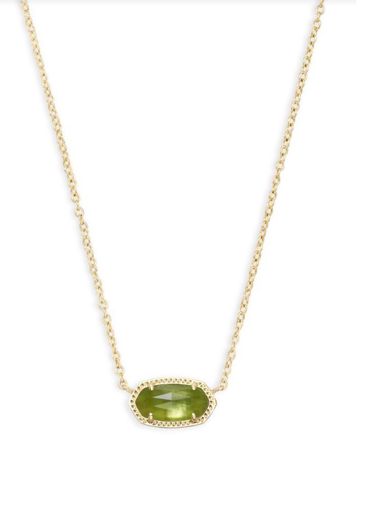 Elisa Necklace Gold Peridot Illusion by Kendra Scott