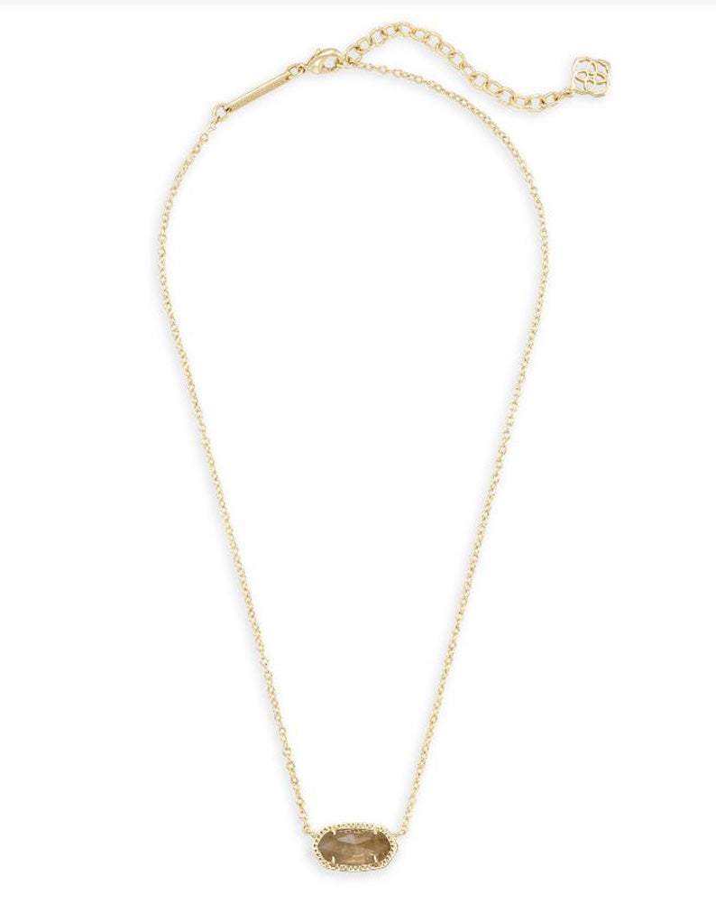 Elisa Necklace Gold Orange Citrine Quartz by Kendra Scott