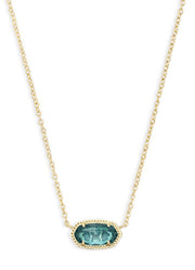 Elisa Necklace Gold London Blue by Kendra Scott