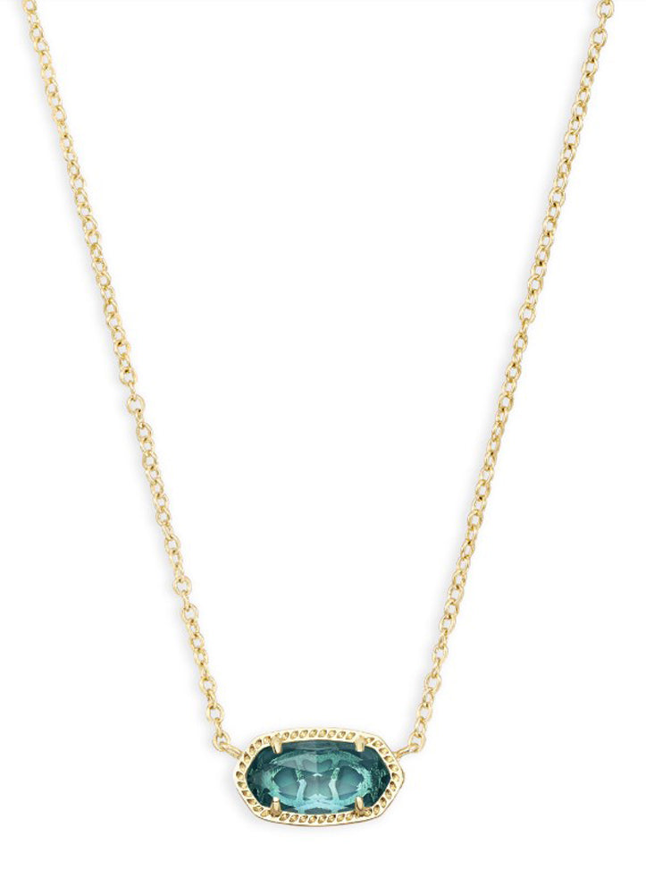 Elisa Necklace Gold London Blue by Kendra Scott