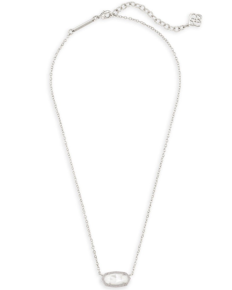 Elisa Sht Pen Neck Rhodium Ivy Mop by Kendra Scott