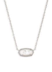 Elisa Sht Pen Neck Rhodium Ivy Mop by Kendra Scott