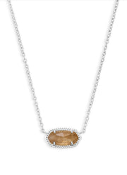 Elisa Necklace Rhod Orange Citrine Quartz Kendra Scott