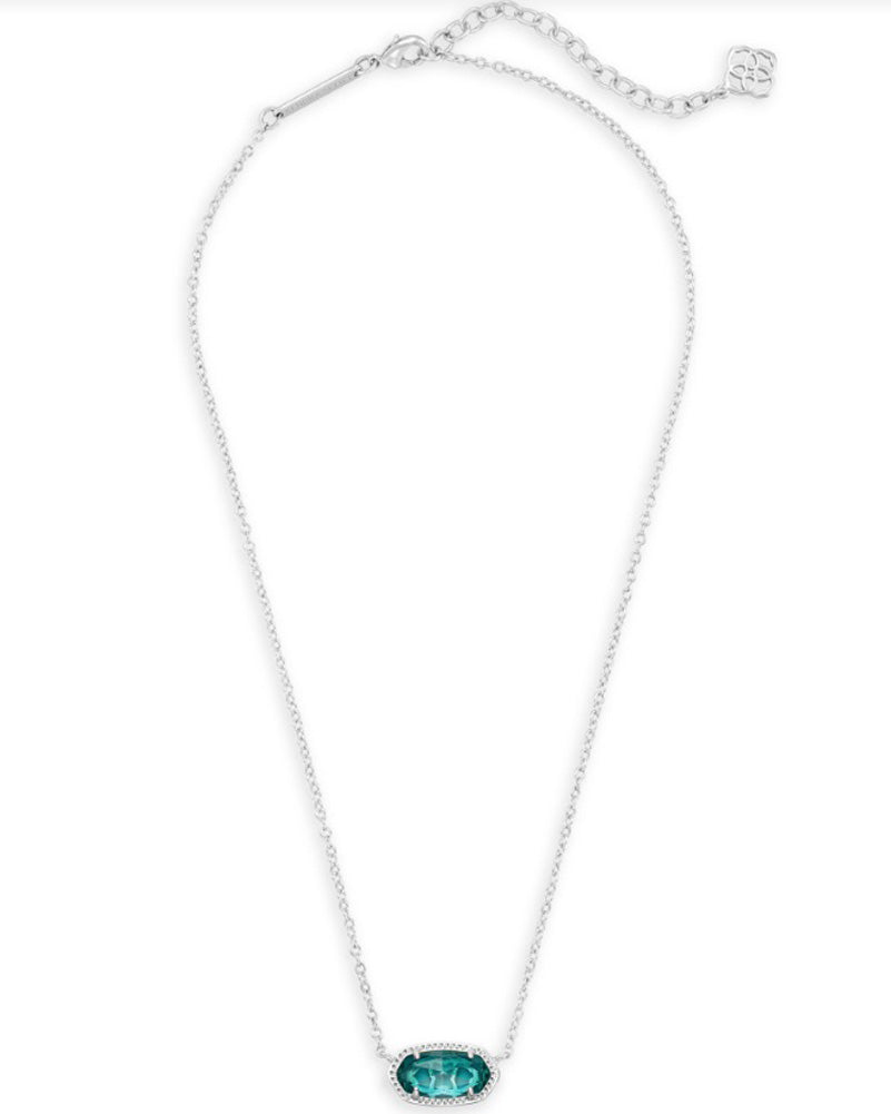Elisa Necklace Rhod London Blue by Kendra Scott