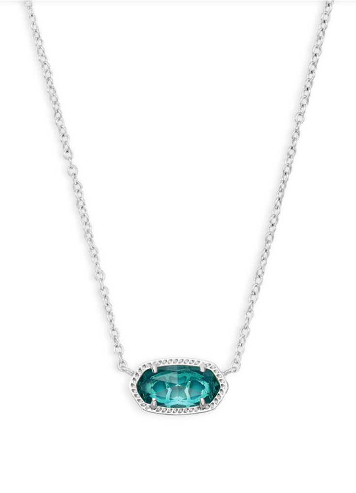 Elisa Necklace Rhod London Blue by Kendra Scott