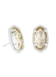 Ellie Earring Rhod Crystal by Kendra Scott