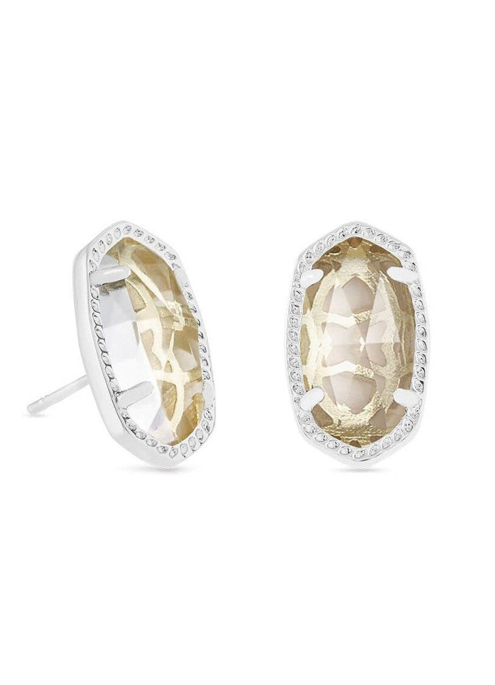 Ellie Earring Rhod Crystal by Kendra Scott