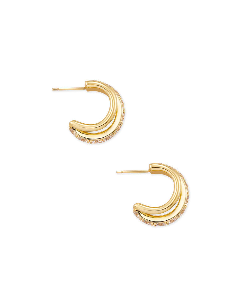 Livy Huggie Ear Gold Metal by Kendra Scott