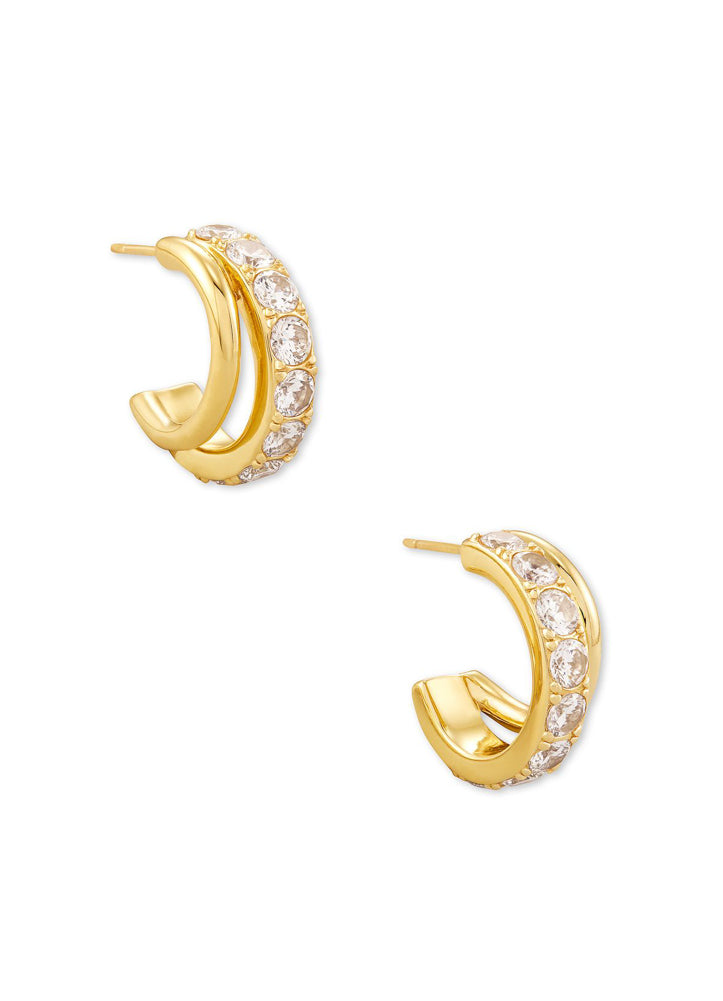 Livy Huggie Ear Gold Metal by Kendra Scott