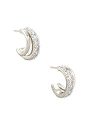 Livy Huggie Ear Rhod Metal by Kendra Scott