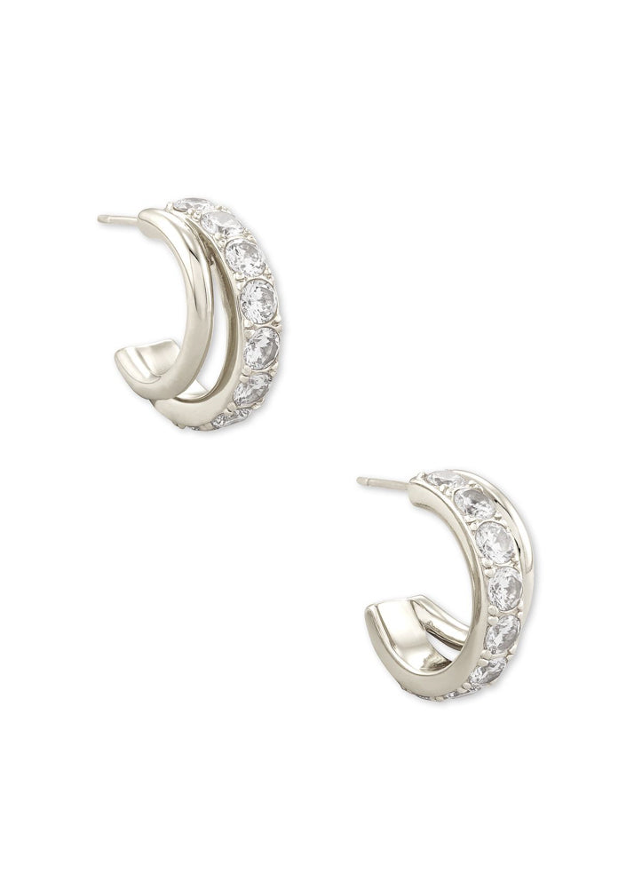 Livy Huggie Ear Rhod Metal by Kendra Scott