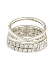 Livy Ring Set of 3 Rhod Metal by Kendra Scott