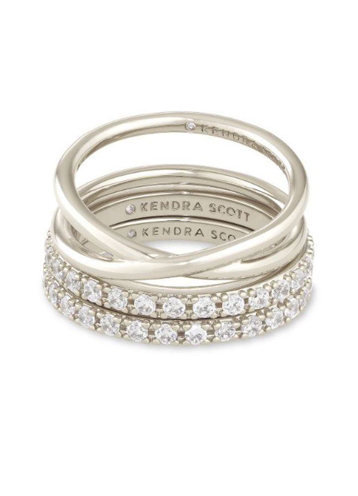 Livy Ring Set of 3 Rhod Metal by Kendra Scott